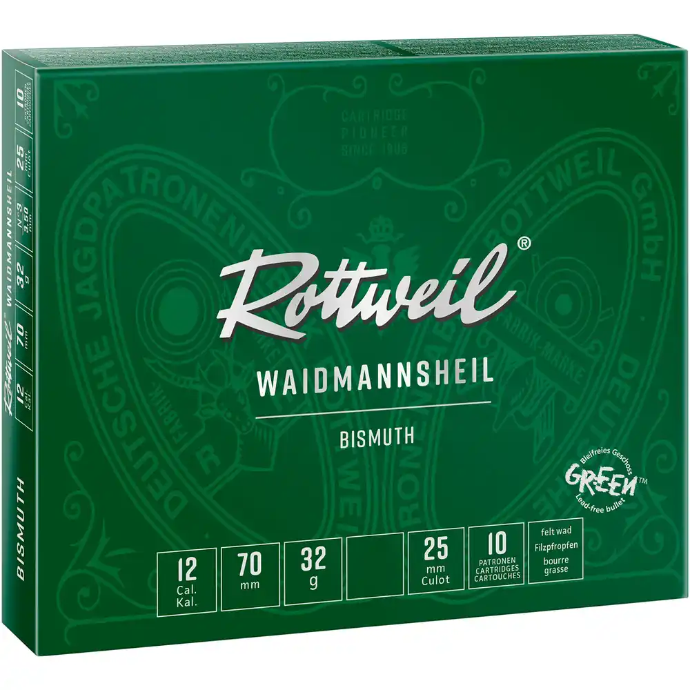 Rottweil 12/70 Waidmannsheil bismut 3 mm / 32 g