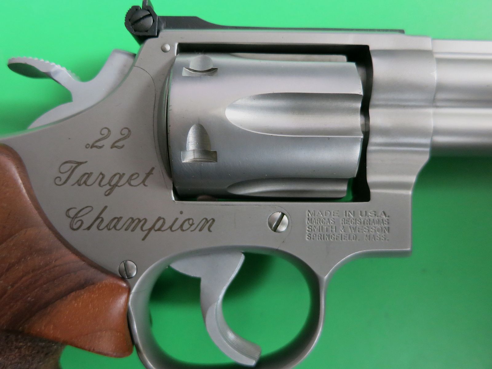 Revolver de sport, revolver de tir Smith & Wesson, modèle 617, 22 Target Champion, .22lr + poignée de sport #85