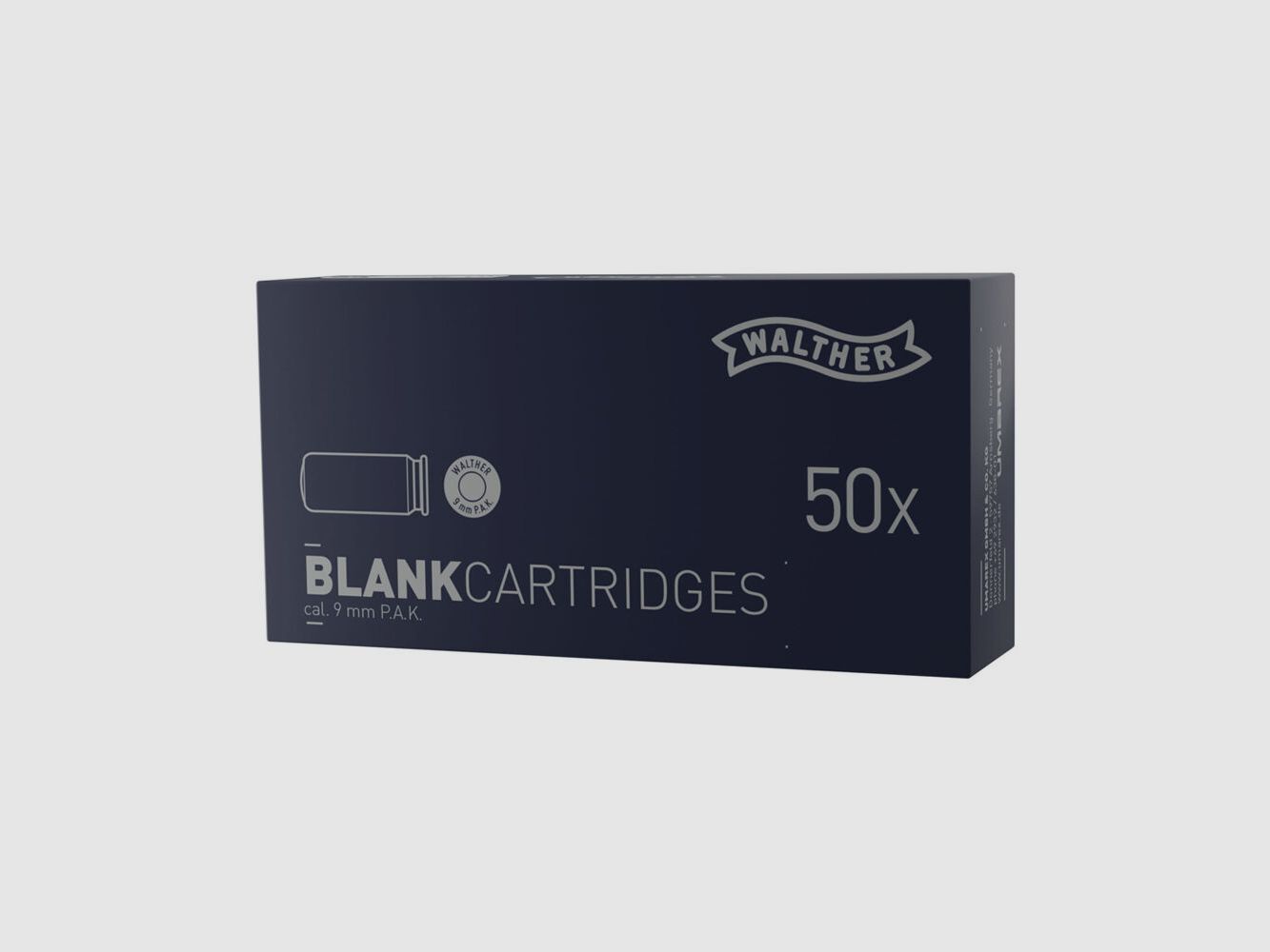 Cartucce a salve Walther 9 mm P.A.K. - 50 pz.