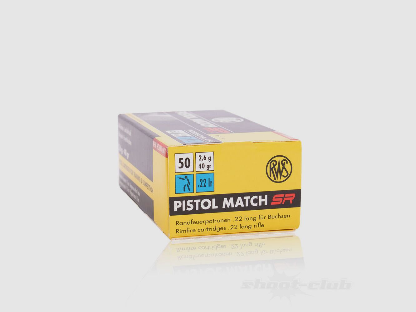 RWS Pistol Match SR LRN 40grs 50St .22lr