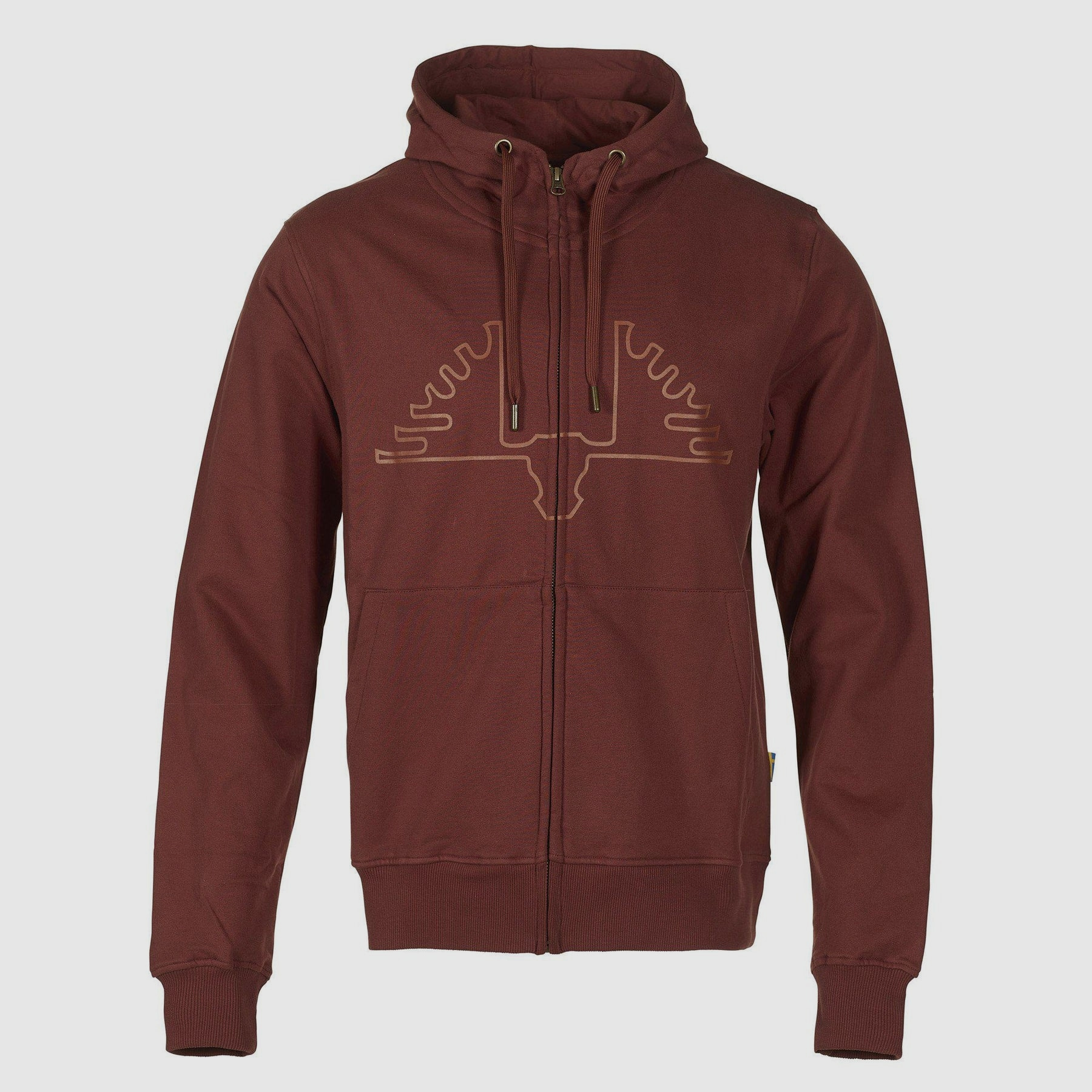 Swedteam Ultra Hoodie con zip per uomo arancione scuro XL