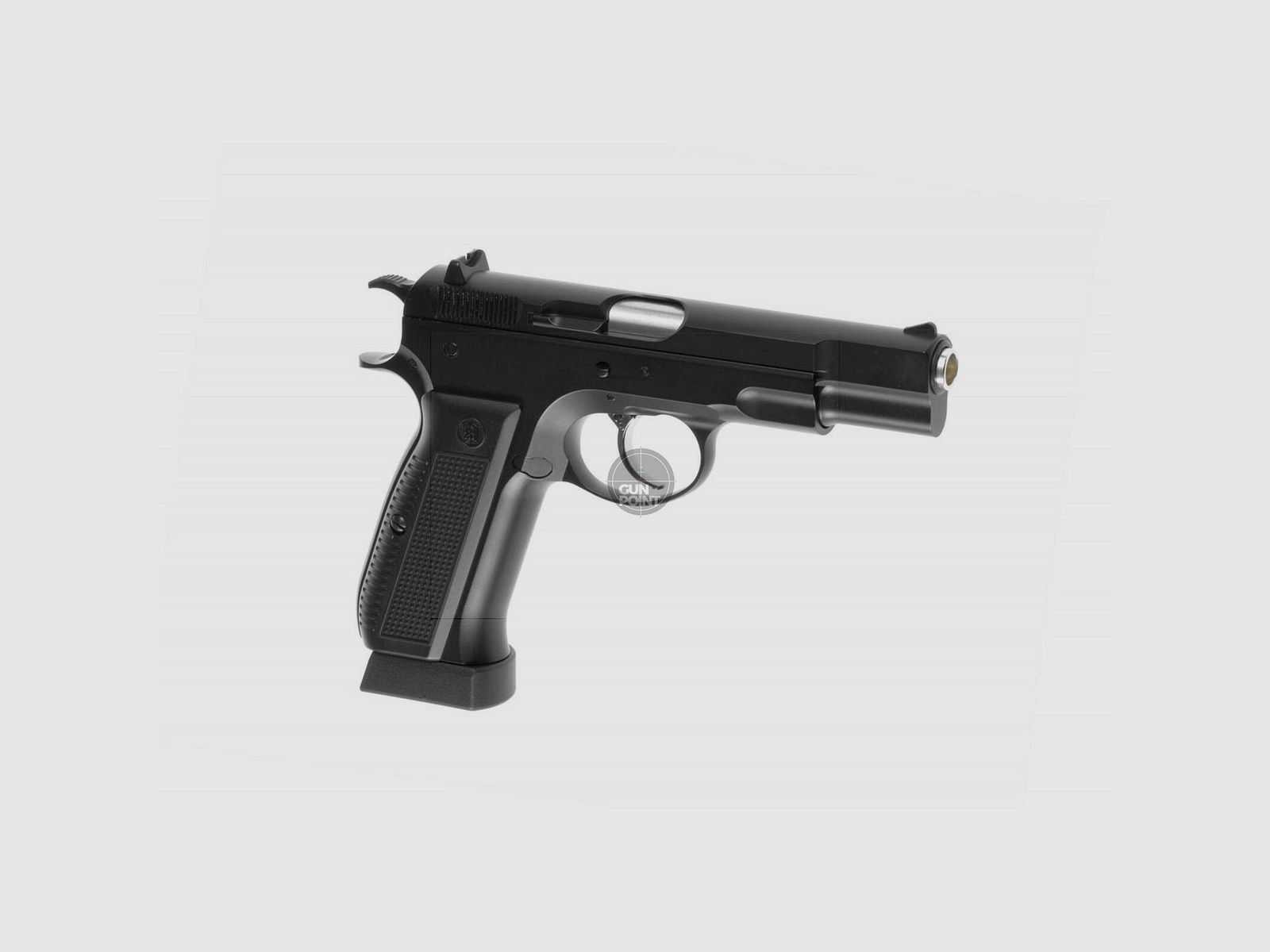 Softair - Pistole - KJ Works KP-09 Full Metal Co2-Schwarz - ab 18, ber 0,5 Joule