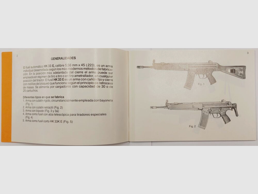 Heckler & Koch istruzioni per HK33E, spagnolo