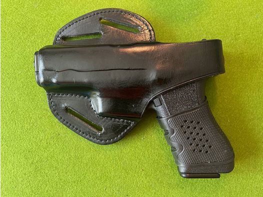 LINKSHÄNDER! AKAH ALLESKÖNNER PANCAKE HOLSTER DREIFACHE GÜRTELSCHLAUFE SIG GLOCK B92F GROßPISTOLEN