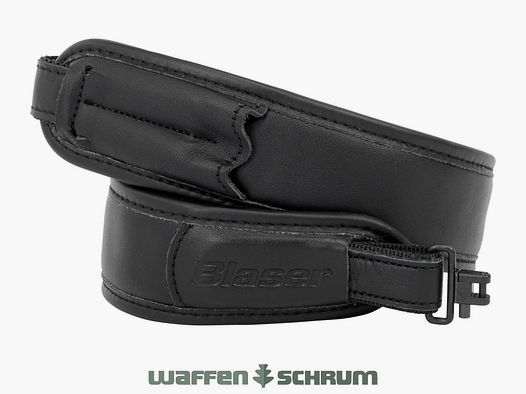 Blaser geweerriemen leer - zwart