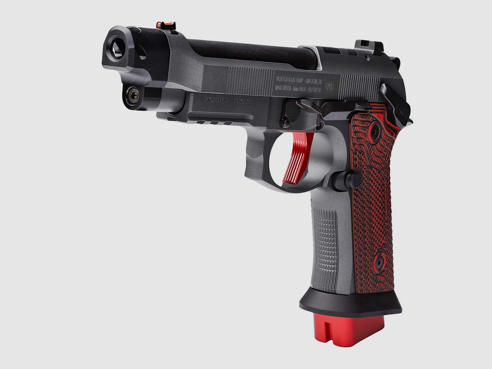 Kompensator für Beretta 92XI mit Stahlfederführung - TONI SYSTEM/Compensator for Beretta 92XI with steel spring guide - TONI SYSTEM *  ITEM CODE 92XIV6MI-BK