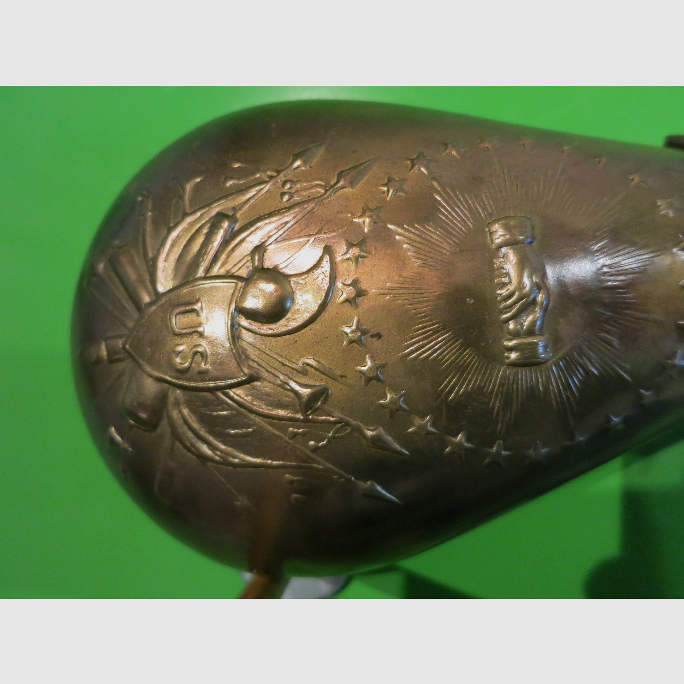 Pulverflasche Modell ZOUAVE BRASS, Vorderlader, Bild 2 von 2