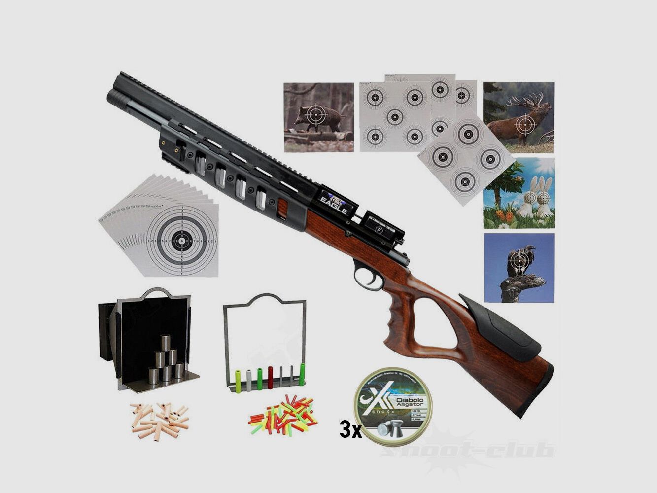 First Strike First Strike Eagle 200bar 4.5mm Diabolo Super Target Set