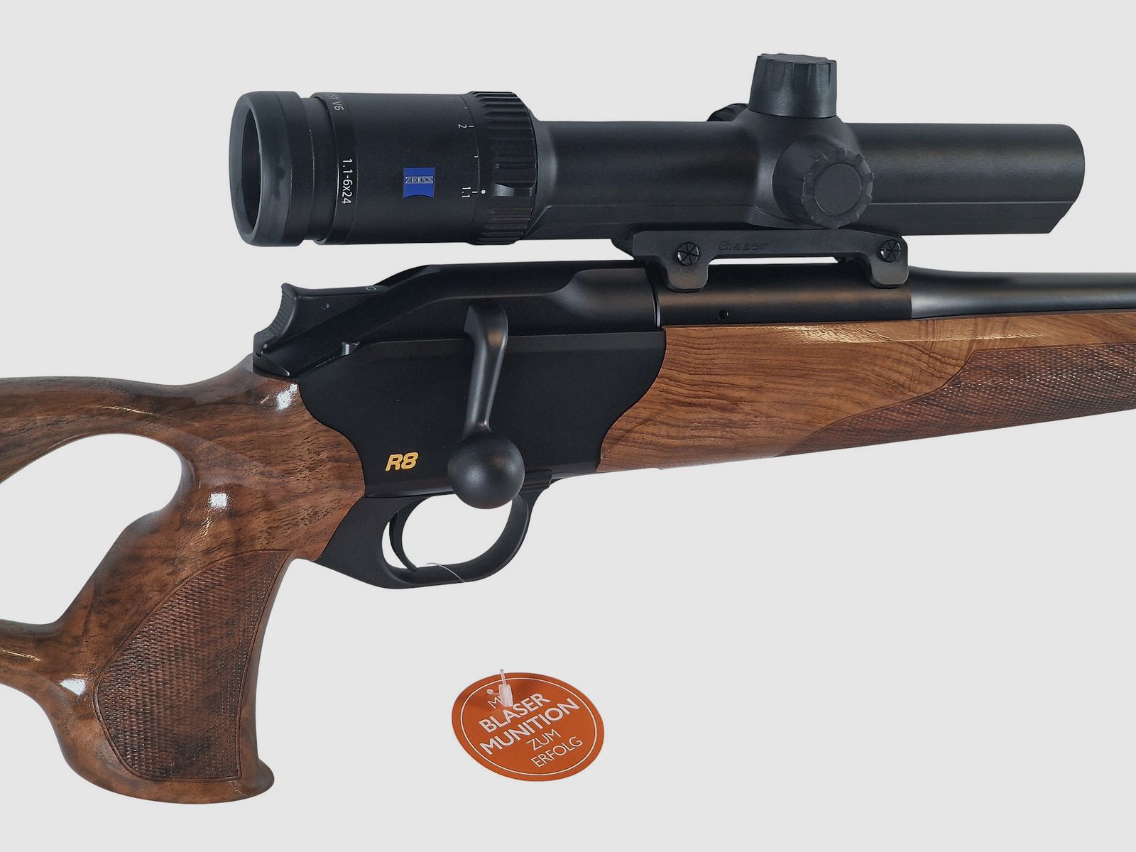 Blaser R8 Success Kal. 308 mit Schalldämpfer und Drückjagd-Optik Zeiss V6 1-6X24 LP sofort verfügbar