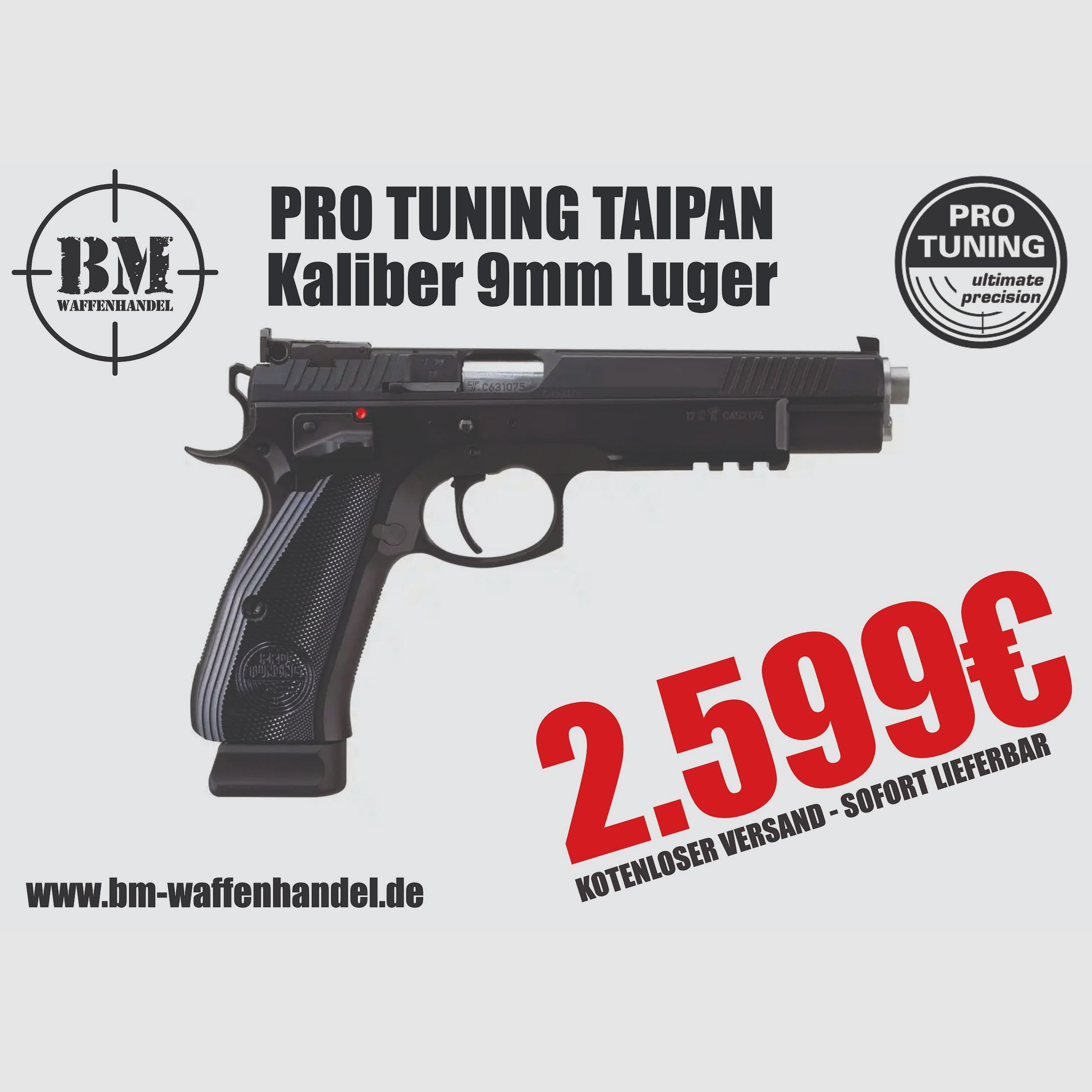 Pro Tuning Pistole Taipan 9mm Luger, Bild 1 von 12