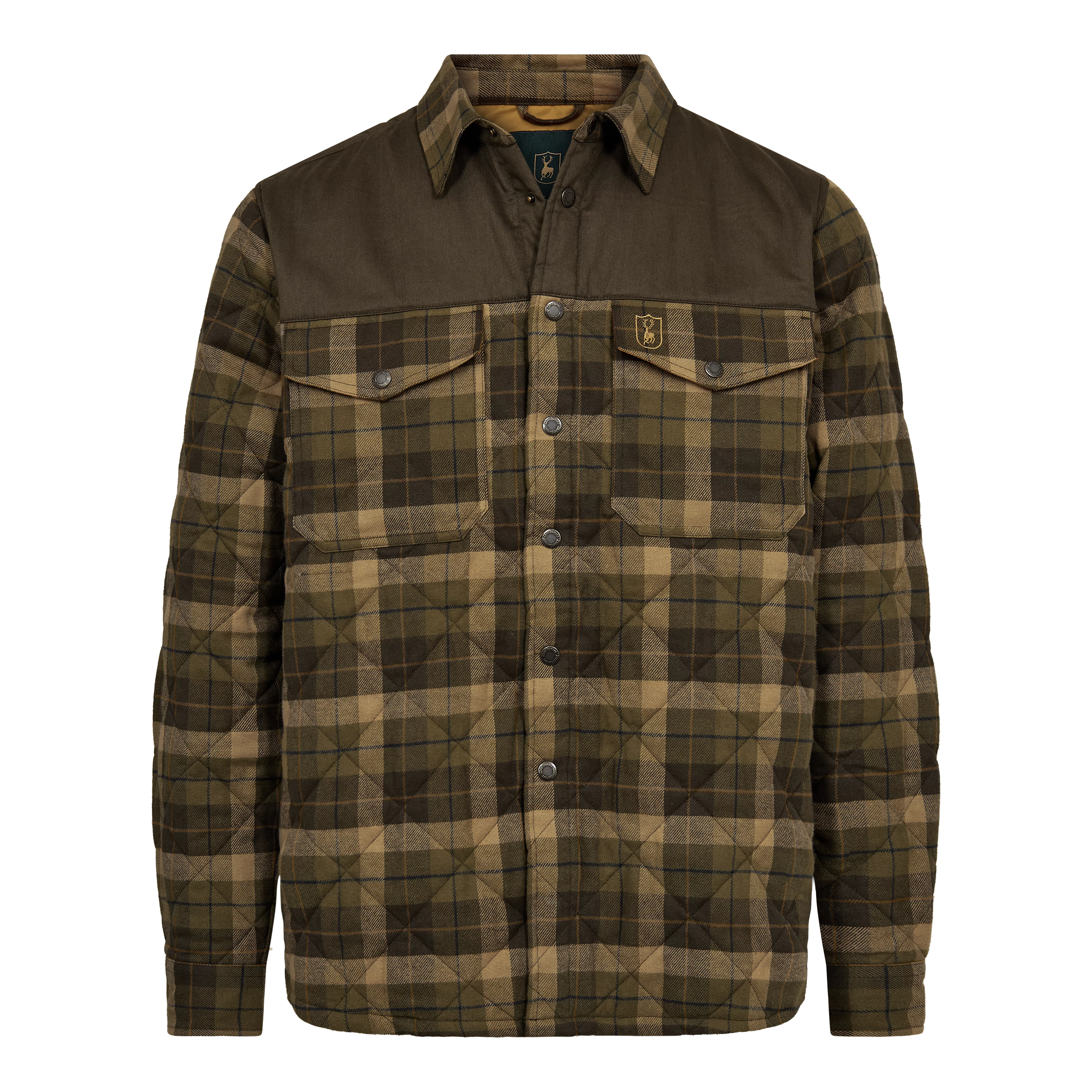Youth Elbert Lined Shirt Jacket - Brown Check, image 2 of 3