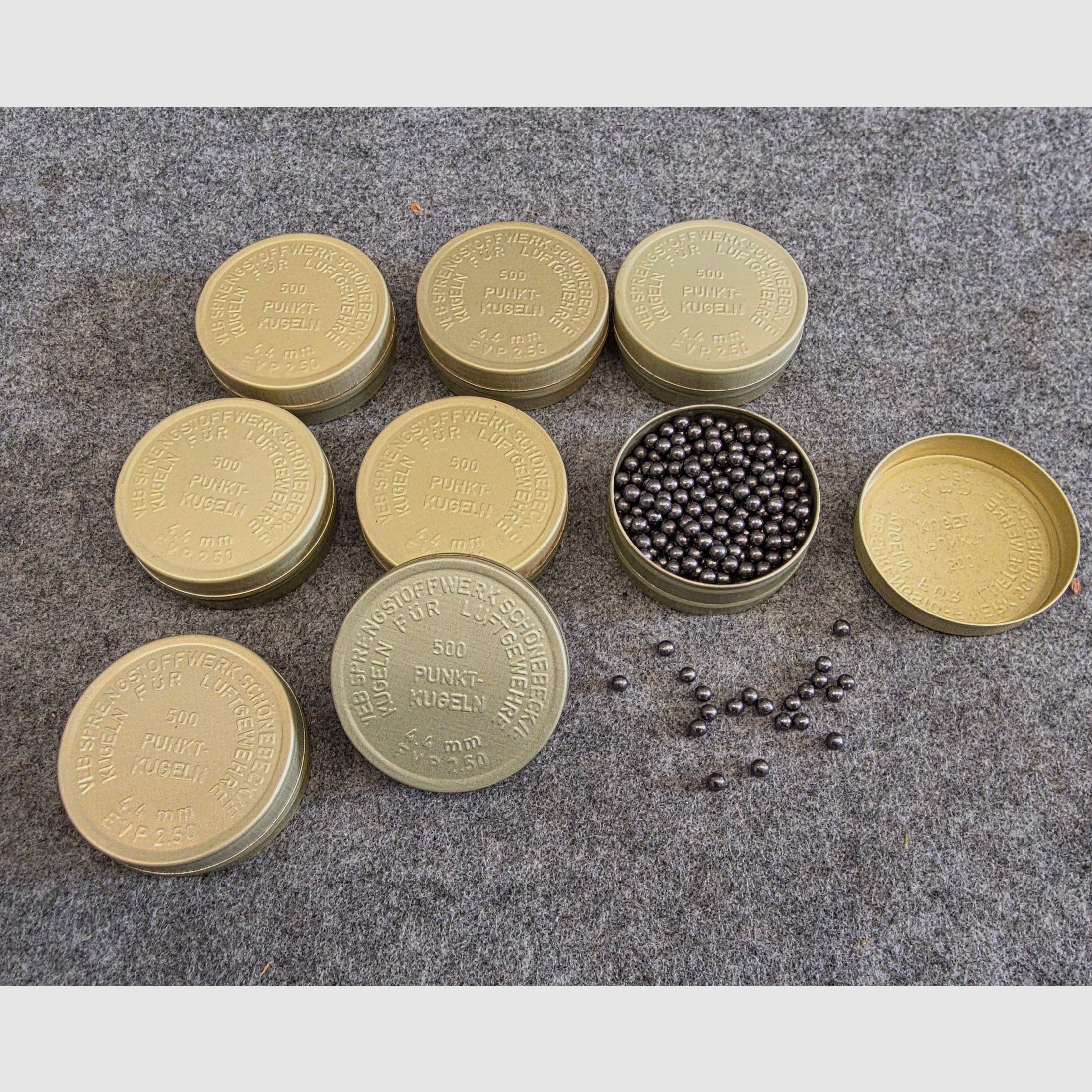 Aus Altbestand VEB Schönebeck Punktkugeln Rundkugeln 4,4mm für Model 310 / 49a und Anschütz 275 / 276 Stückpreis