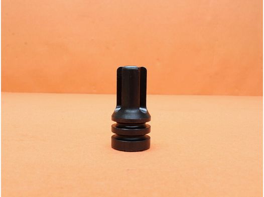 Brownells AR-15 : Frein de bouche A1 à 3 branches Duckbill (1/2-28) BRN .223 Acier mat / Suppresseur de flamme