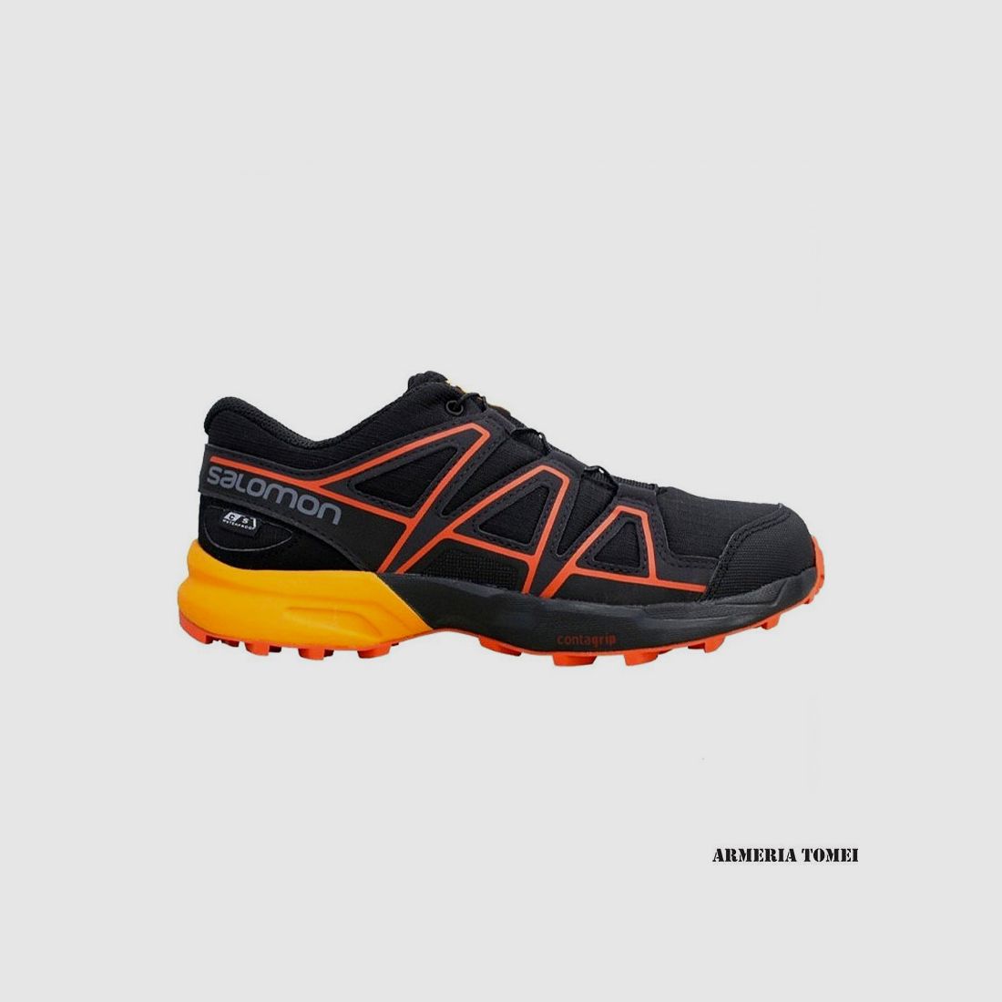 SALOMON – KINDER – SPEEDCROSS CSWP J Schwarz / Tangelo / Kirschtomate, Bild 2 von 3
