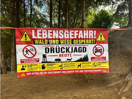 Warning signs driven hunt