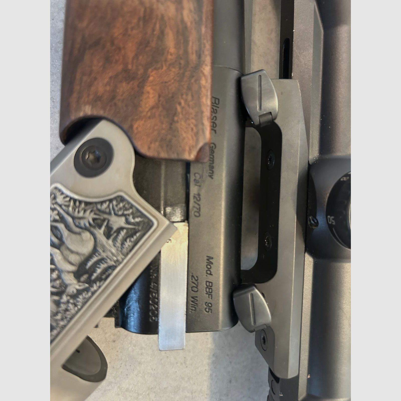 Blaser BBF 95, 270 Win / 12/70 mit Einstecklauf .222