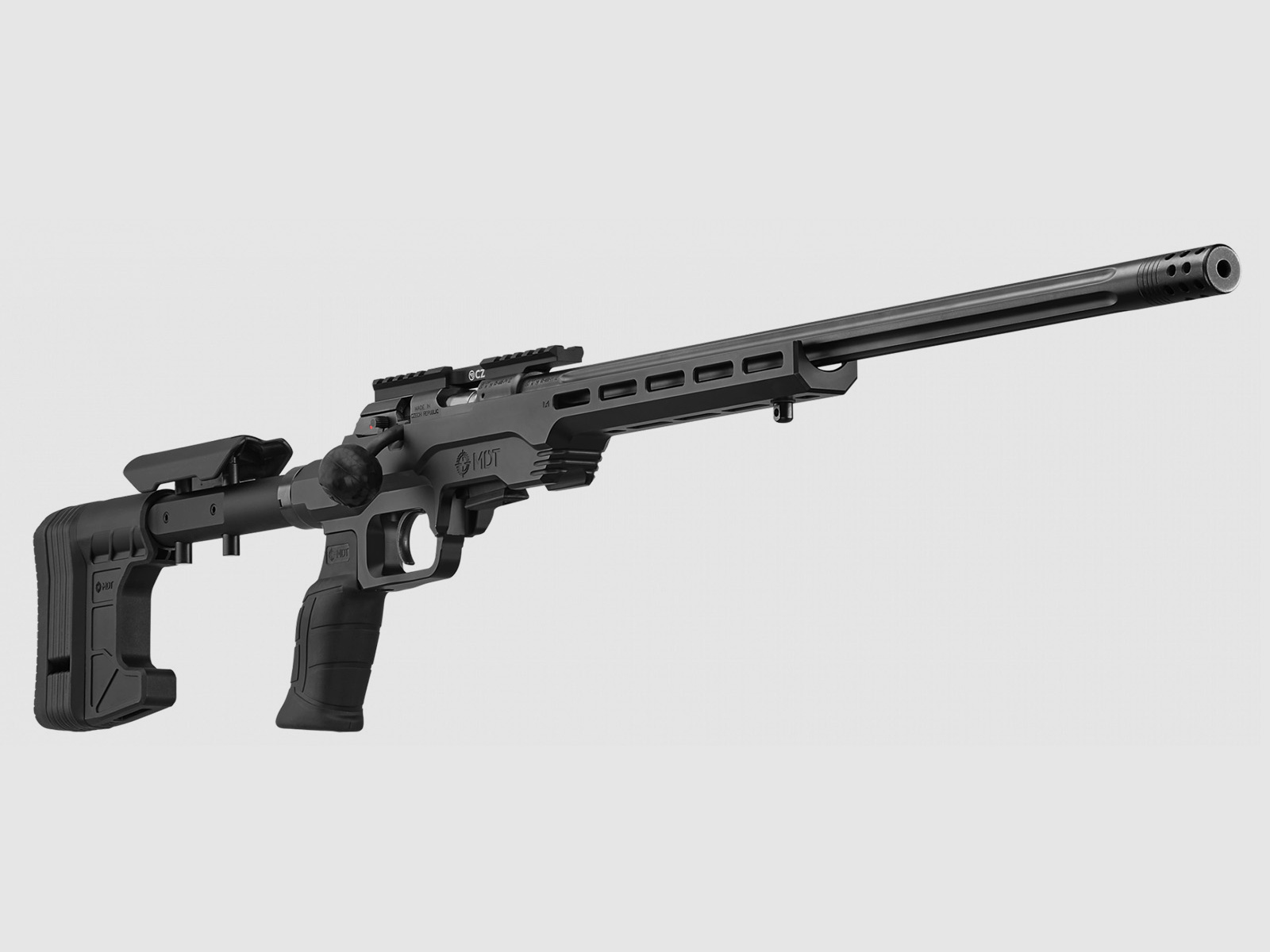 CZ 457 MDT Chassis Kaliber .22lr + 20 MOA Weaverschiene