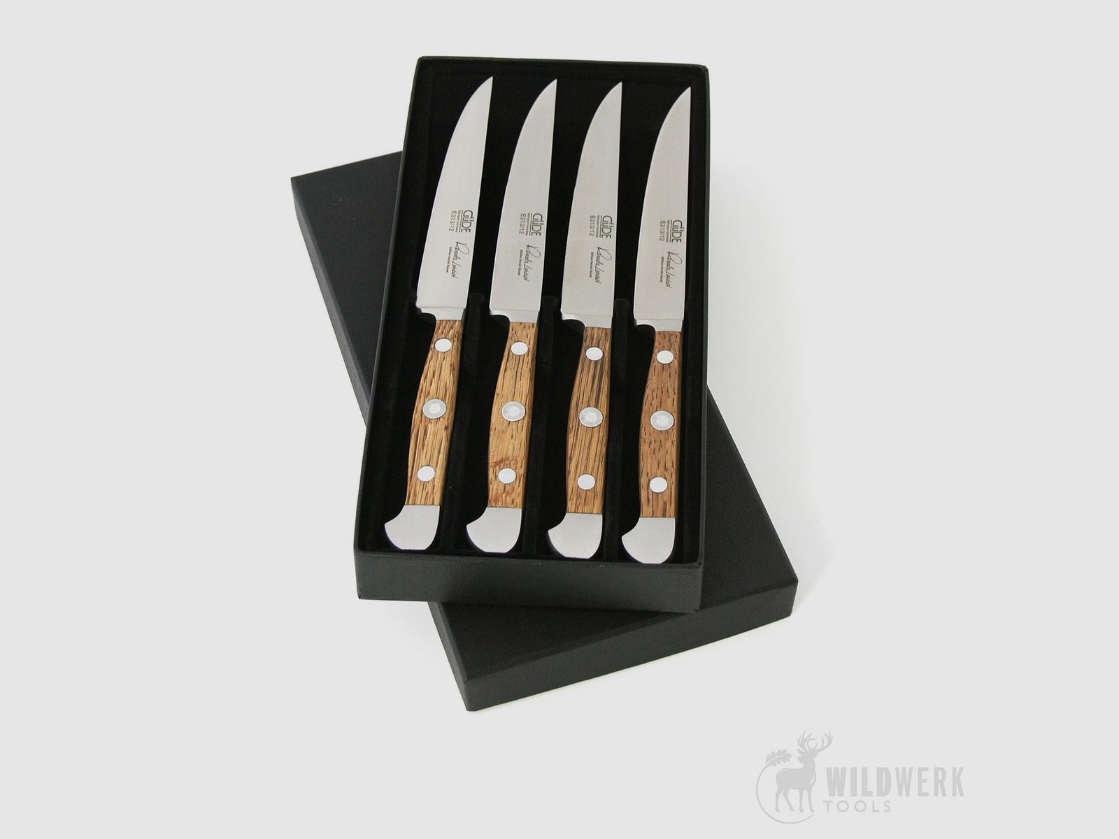 Güde Steak Knife Set Alpha Oak 4-piece