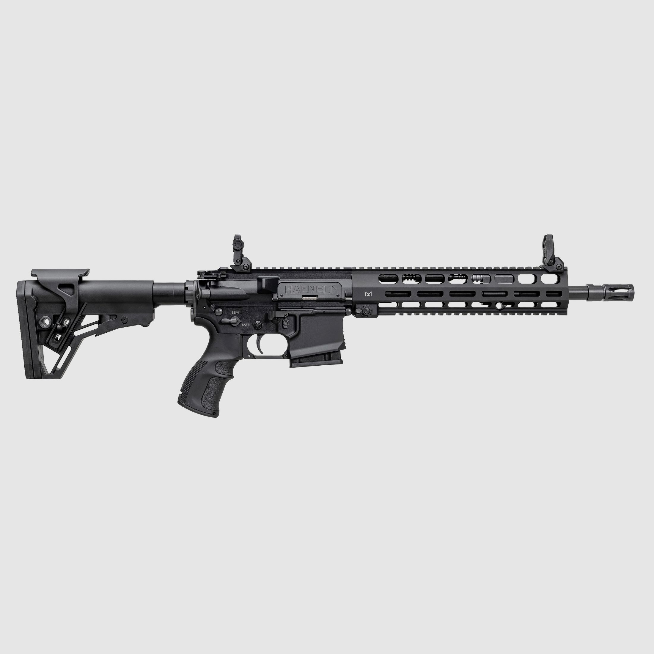 Haenel CR 223 M-LOK Handschutz Lauflänge 318 mm | Direktabzug | Handschutz lang | Schwarz | nicht sportlich zugelassen, Kal. .223 Rem.
