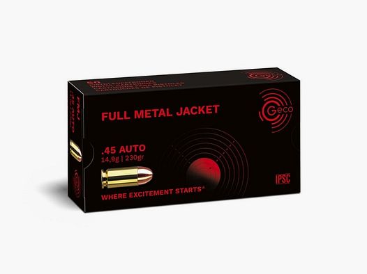 Geco FMJ 230grs 50szt .45ACP