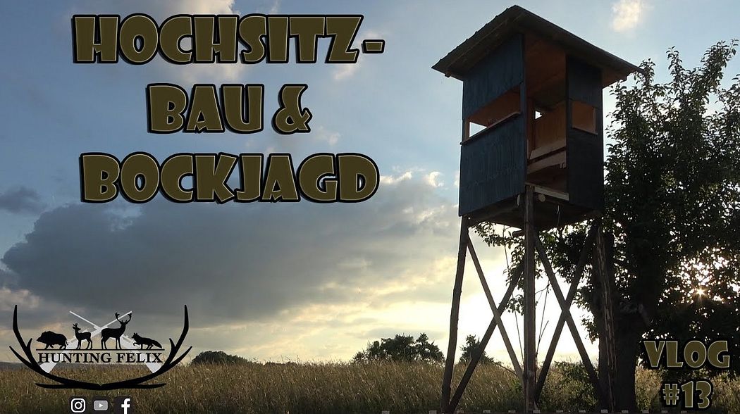 Hochsitzbau und Bockjagd im Juni Vlog #13