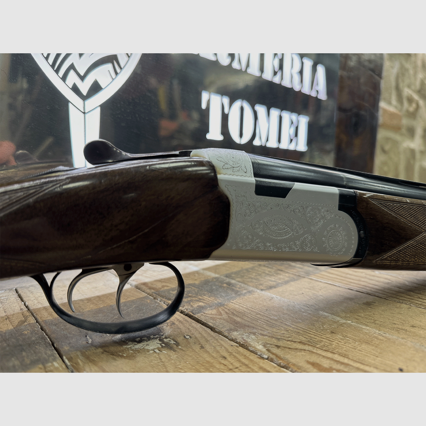 USATO – FUCILE SOVRAPPOSTO – BERETTA MOD. S 56 E cal. 12, immagine 2 di 6