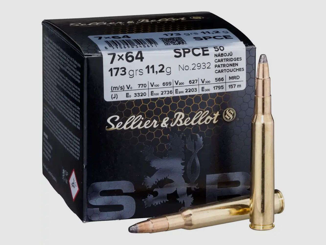 Sellier & Bellot S&B SPCE 173 grs - 50 stuks