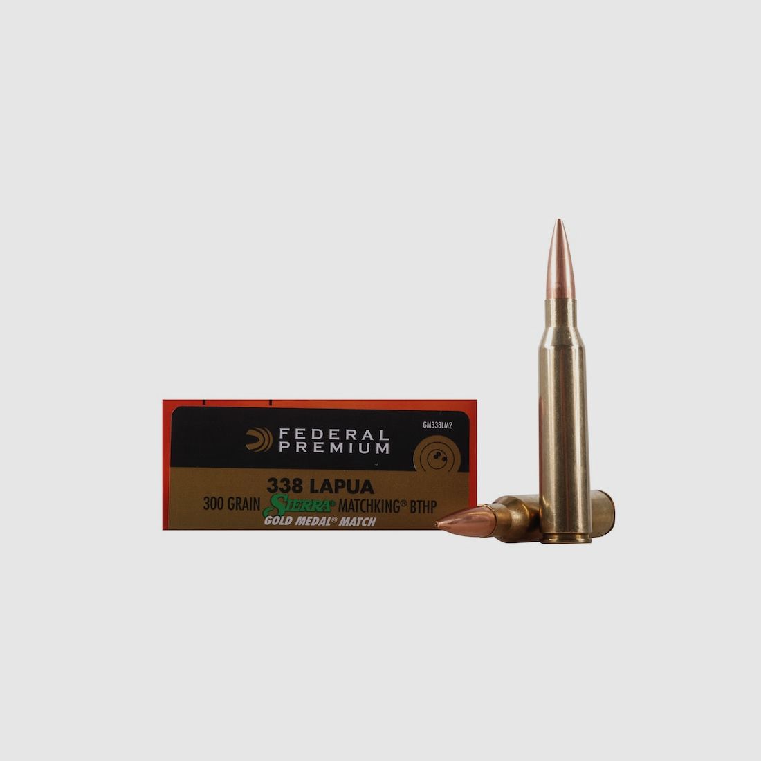 Federal Premium Gold Medal Sierra MatchKing .338 Lapua Mag. 300GR BTHP 20 Patronen