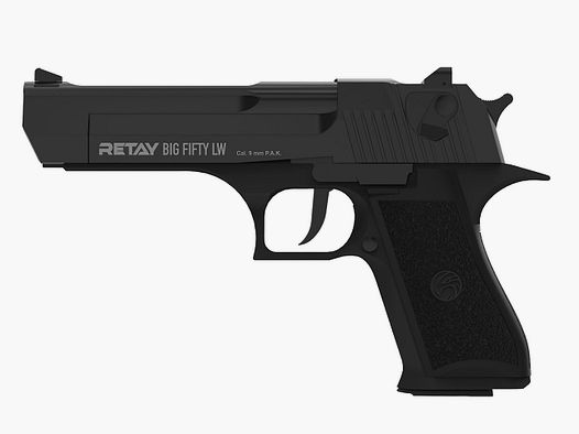 Schreckschuss Pistole Retay Big Fifty LW Light Weight Black Finish Kaliber 9 mm P.A.K. (P18)