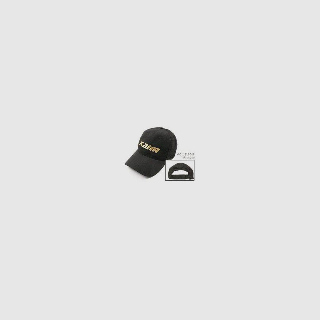 Kappe schwarz Logo goldfarben Original Kahr