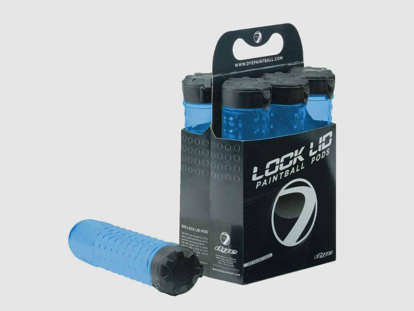 Dye Dye Lock Lid Pot / Colore: Cyan 6 Pack