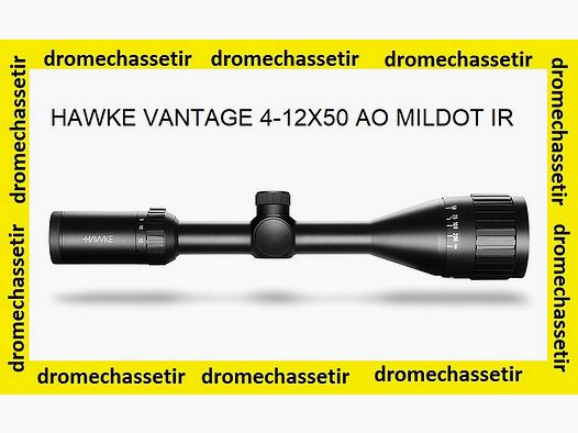 Lunette Hawke Vantage 4-12×50 AO reticule Mildot illuminé