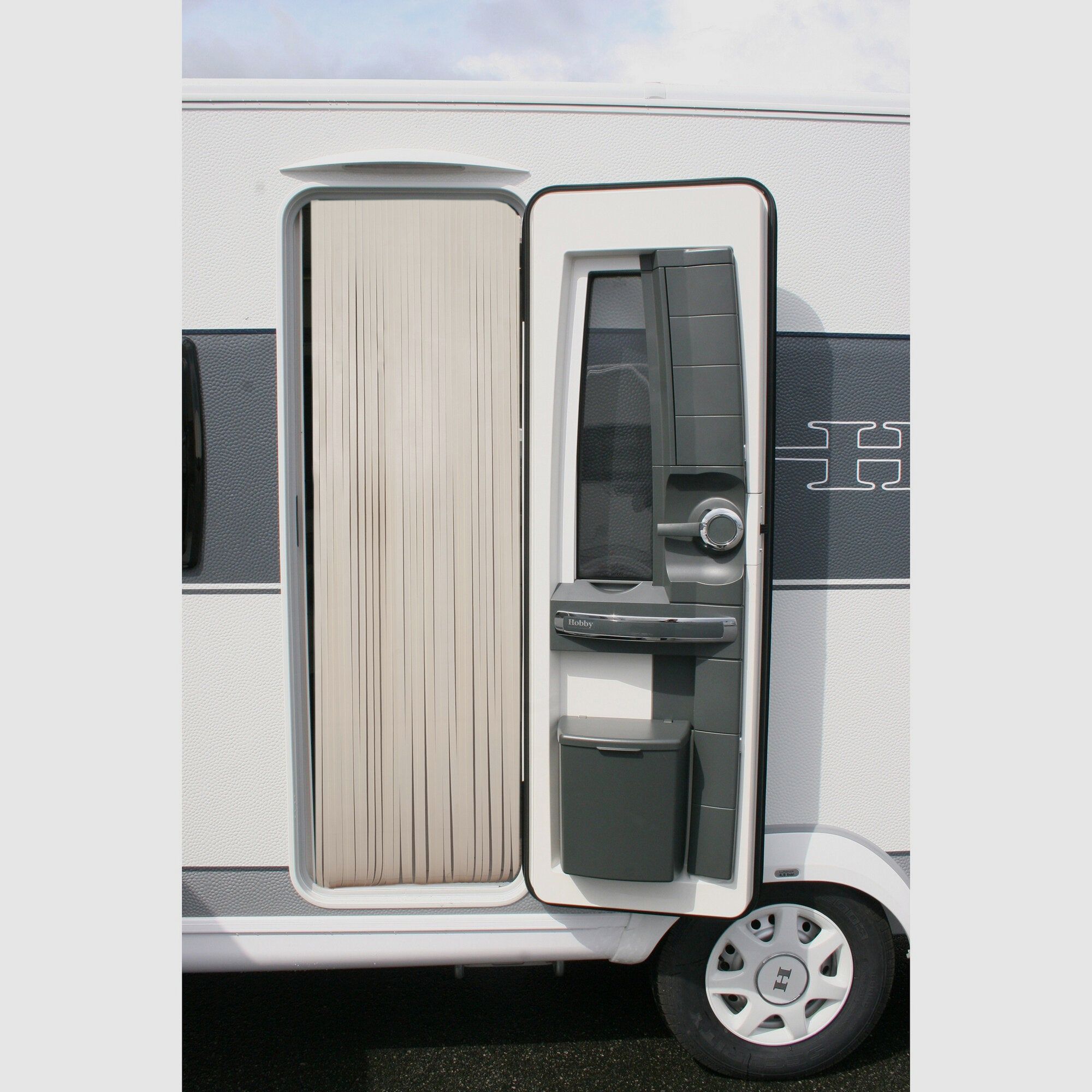 Tenda per porta Curtina4U, bianco crema, 60 cm, immagine 2 di 5