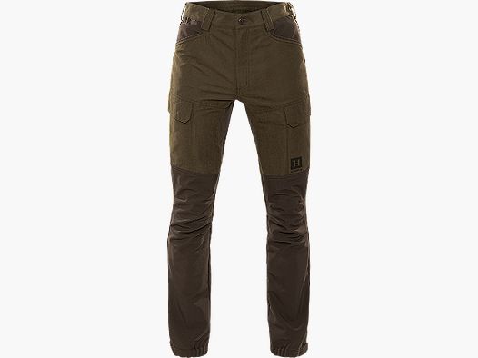 Pantalones de ocio Härkila escandinavos para hombres Willow green/Deep brown - 46/32''