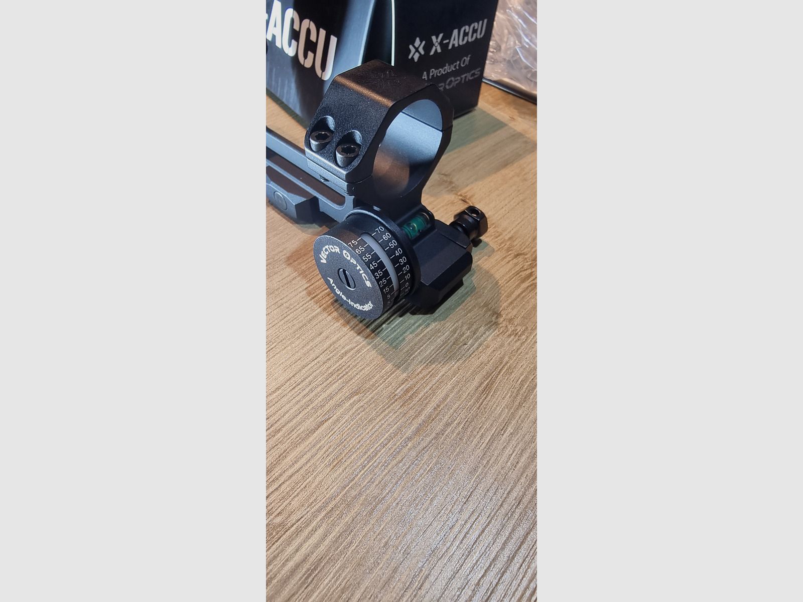 Vector Optics X-Accu Blockmontage 30mm mit Neigungswinkelanzeige und Wasserwaage