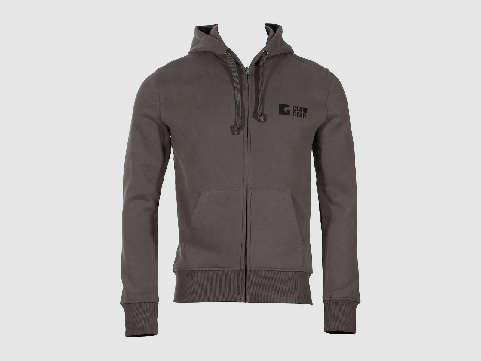 Clawgear Hooded Jacket CG Logo Zip Hoodie - Gray / XXL Men's