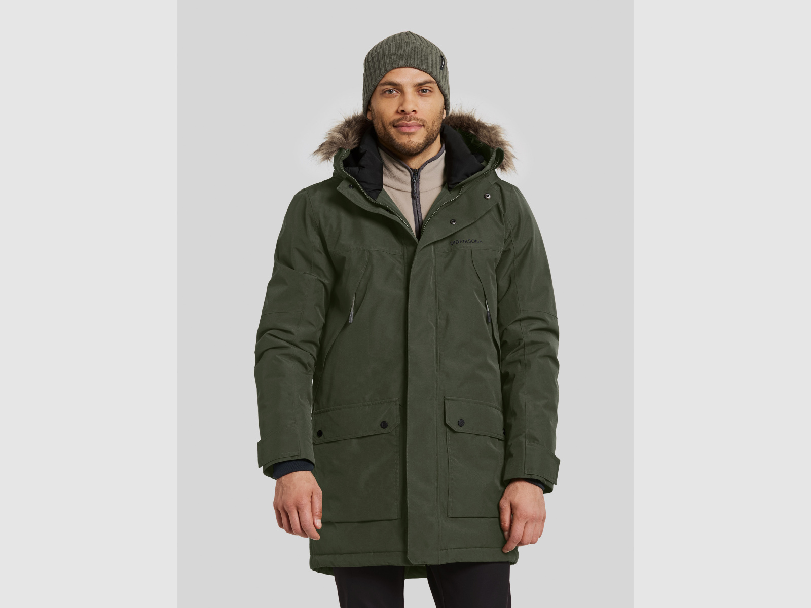 DIDRIKSONS Rick Parka Głęboka Zieleń