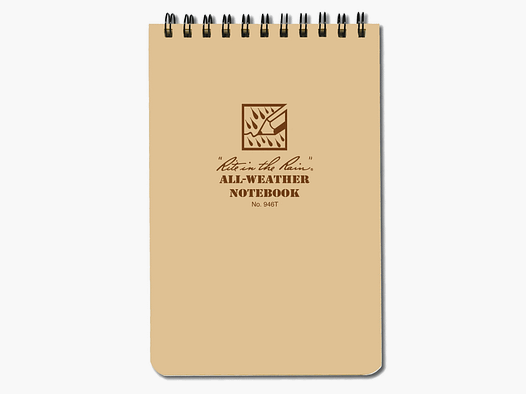Rite in the Rain Spiral Notebook khaki No. 946T