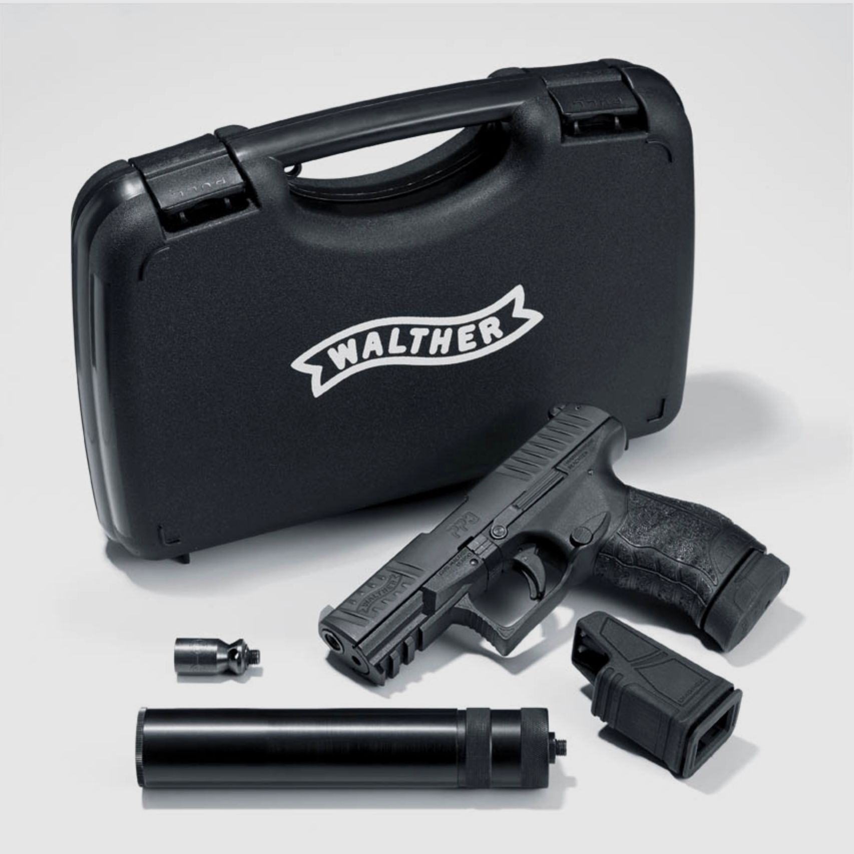 Umarex 310.02.05 Walther PPQ M2 Navy Kit 9 mm P.A.K mit Schalldämpfer Pyro