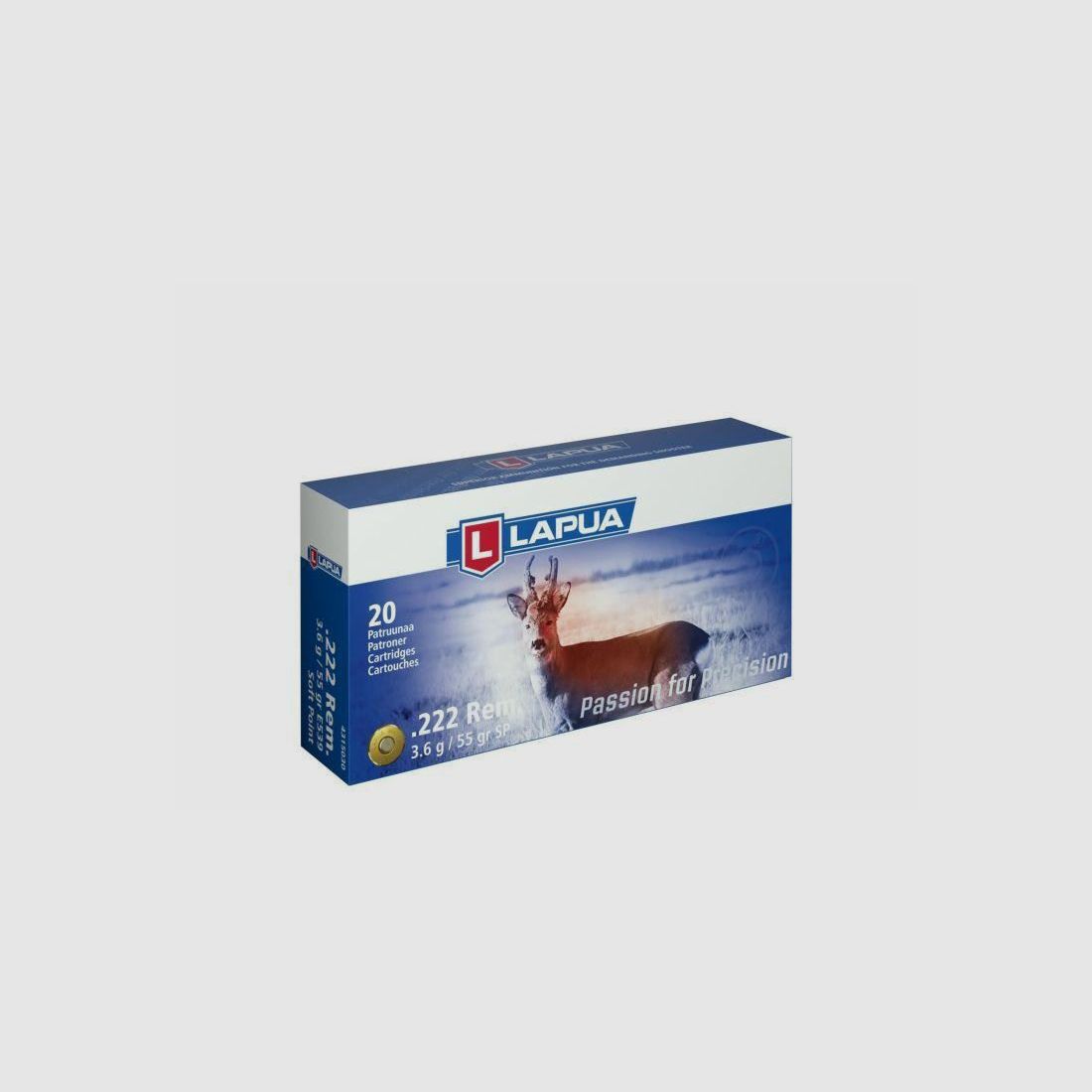 Lapua .222 Rem SP 3.6 g rifle ammunition, image 1 of 2