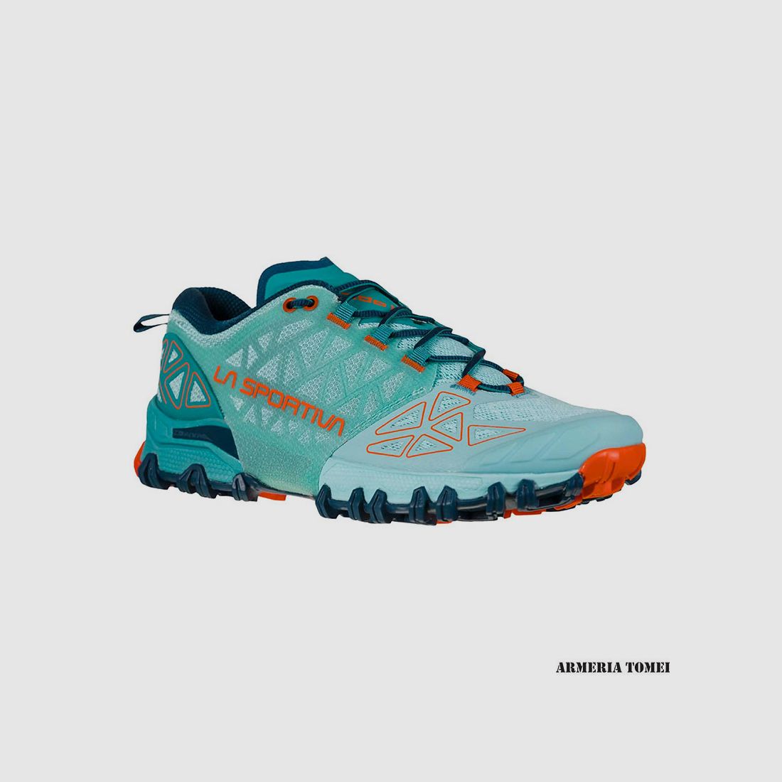 LA SPORTIVA – WOMEN – BUSHIDO II W’S LAGOON/CHERRY TOMATO, image 7 of 7