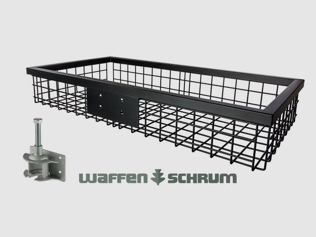Eurohunt Heckträger schwarz beschichtet 1020 x 530 x 165 mm mit Steckkupplung