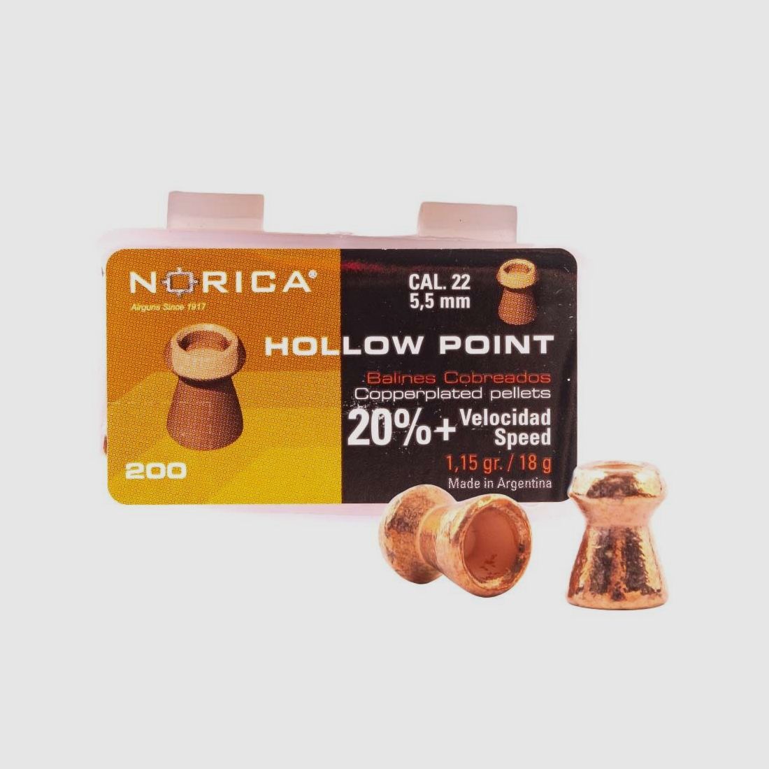 Norica Diabolo Hollow Point 5.5 mm / 1.15 g / 200 pcs