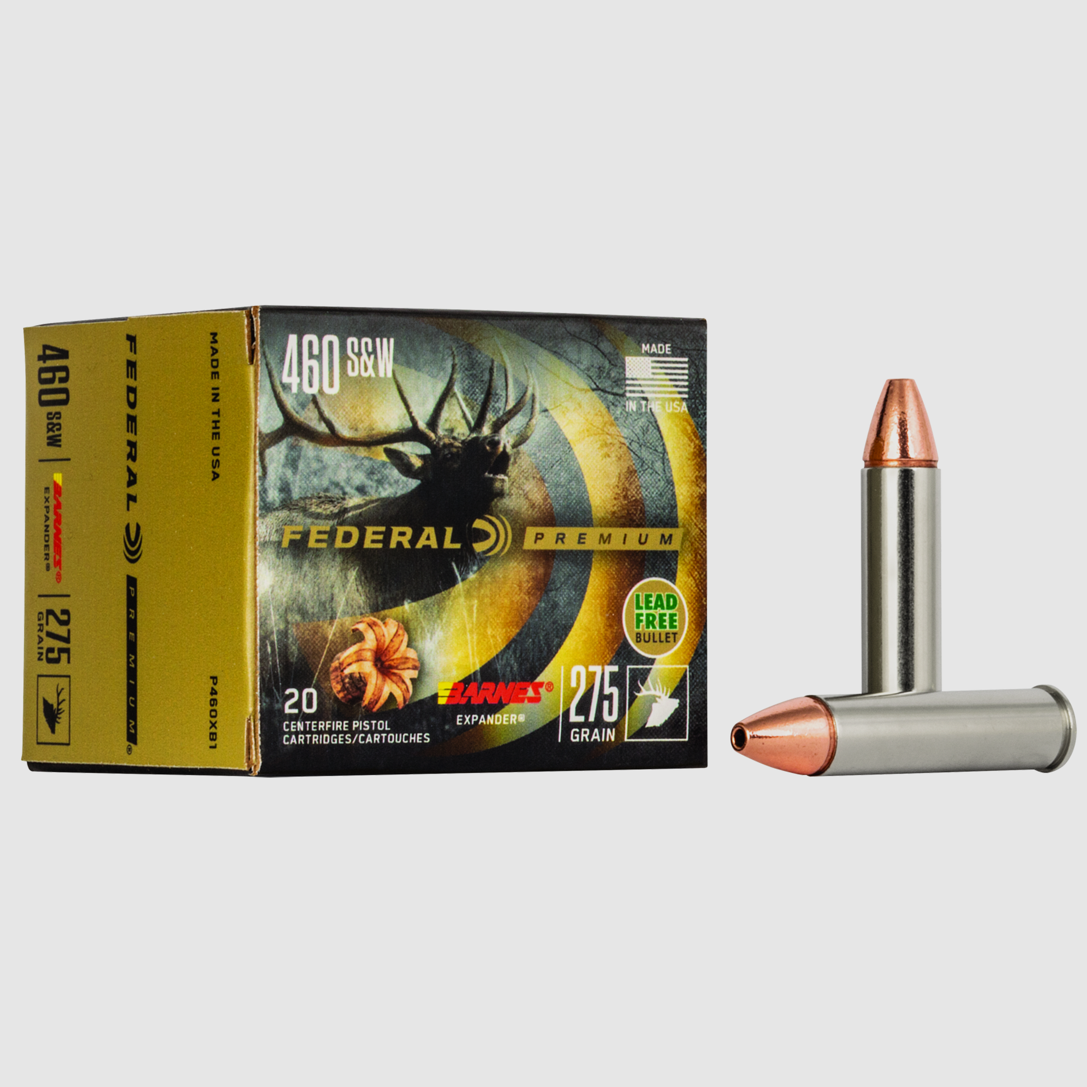 Federal Revolvermunition Premium .460 S&W Mag. 17,8g Barnes Expander