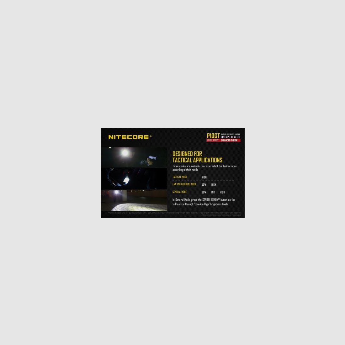 Nitecore P10GT Lampe torche 900 lumens, image 11 sur 26