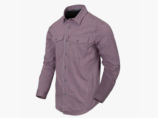 HELIKON-TEX COVERT CONCEALED CARRY SHIRT SCARLET FLAME CHECKERED