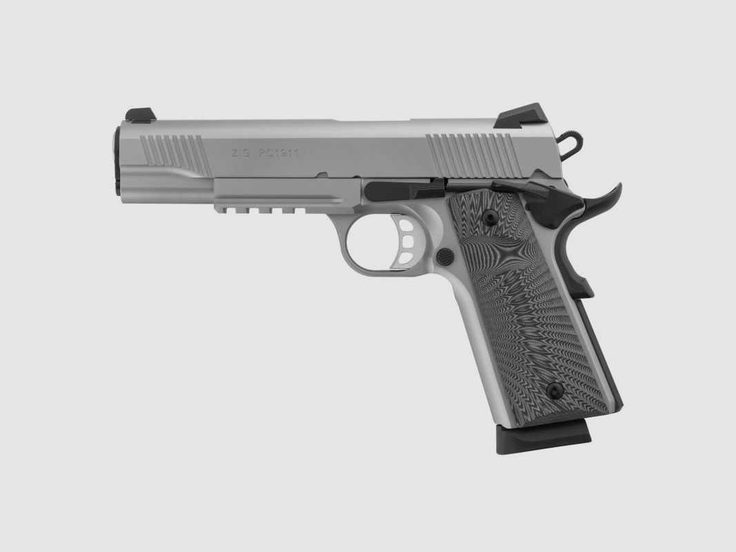 Pistola Tisas Zig PC 1911 Cal.9X19 Inox, imagen 4 de 4