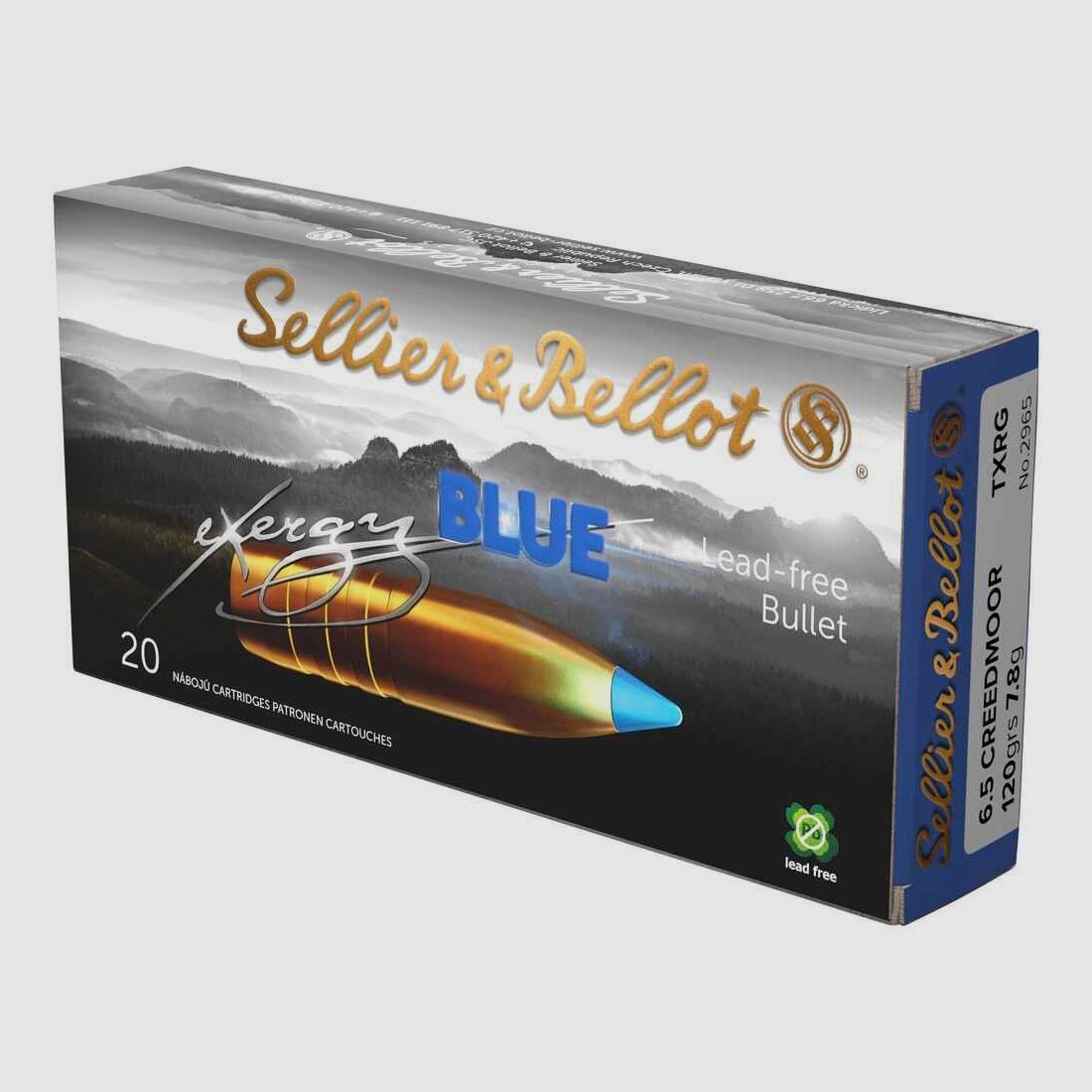 6,5 Creedmoor TXRG azul 7,8g/120grs. Sellier & Bellot