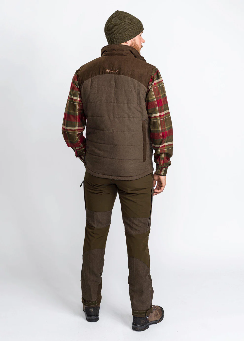 Pinewood Furudal Caribou pantalon de chasse – marron suédé/olive foncé, image 3 sur 4