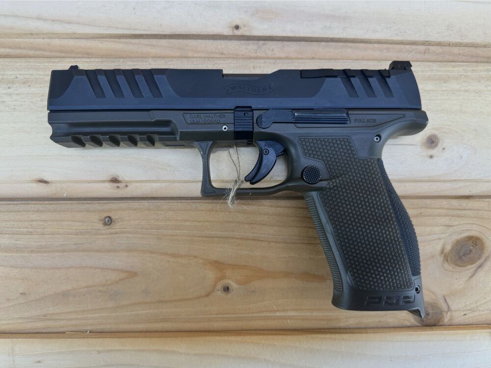 Demonstration weapon Carl WALTHER PDP 5" 9x19 18R OR in green 9mmLuger